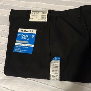 NWT Haggar black pants 34 x 29